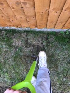 How to dig up grass